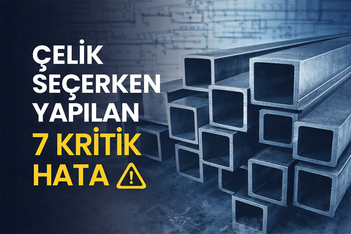 çelik seçerken yapılan 7 kritik hata