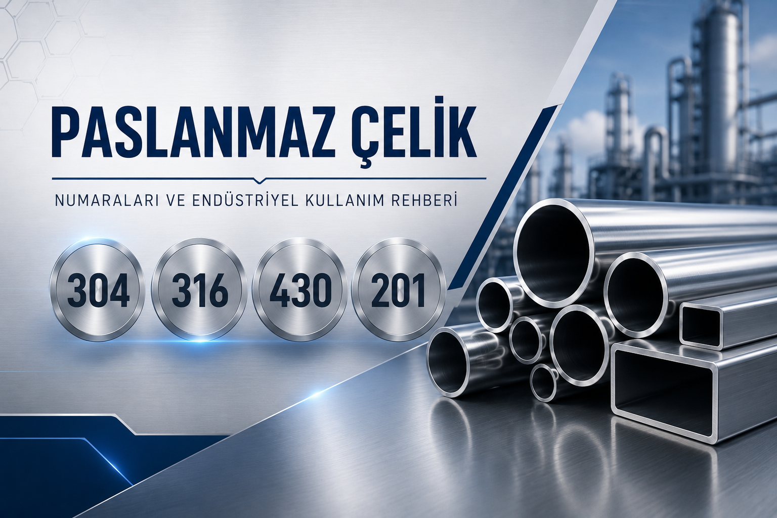 paslanmaz çelik numaraları